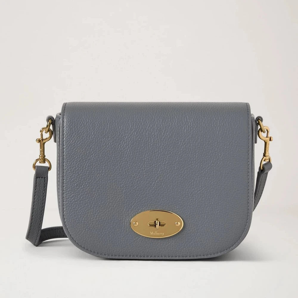 Mulberry Kleine Darley Satchel Small Classic Grain Foggy Gray 