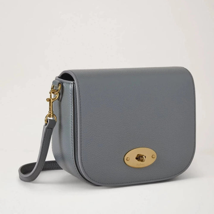 Mulberry Kleine Darley Satchel Small Classic Grain Foggy Gray 