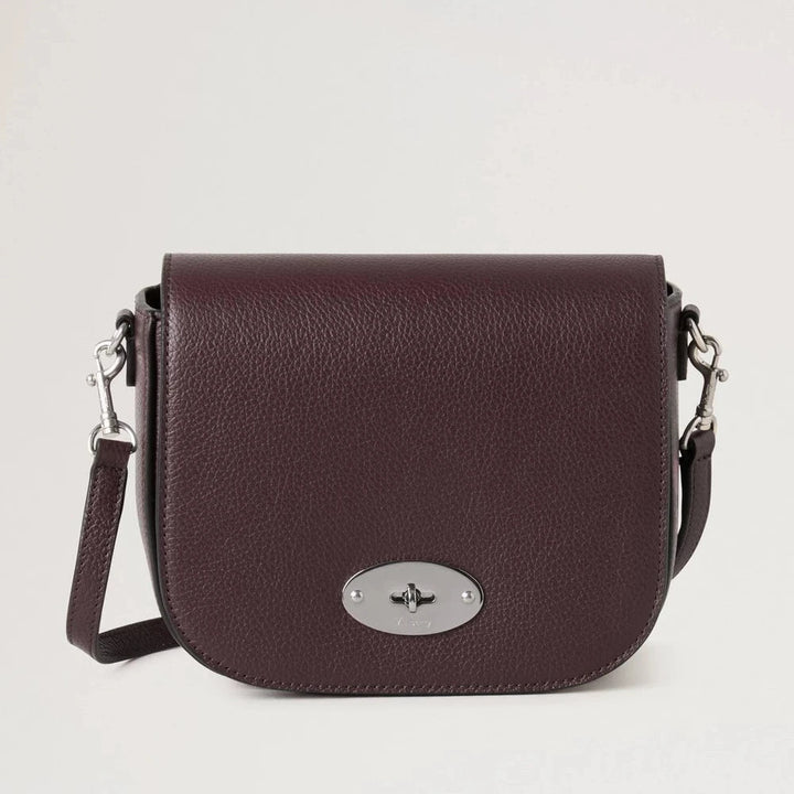 Mulberry Kleine Darley Satchel Kleine klassische Narbung Schwarzkirsche