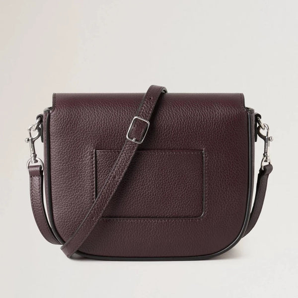 Mulberry Kleine Darley Satchel Kleine klassische Narbung Schwarzkirsche