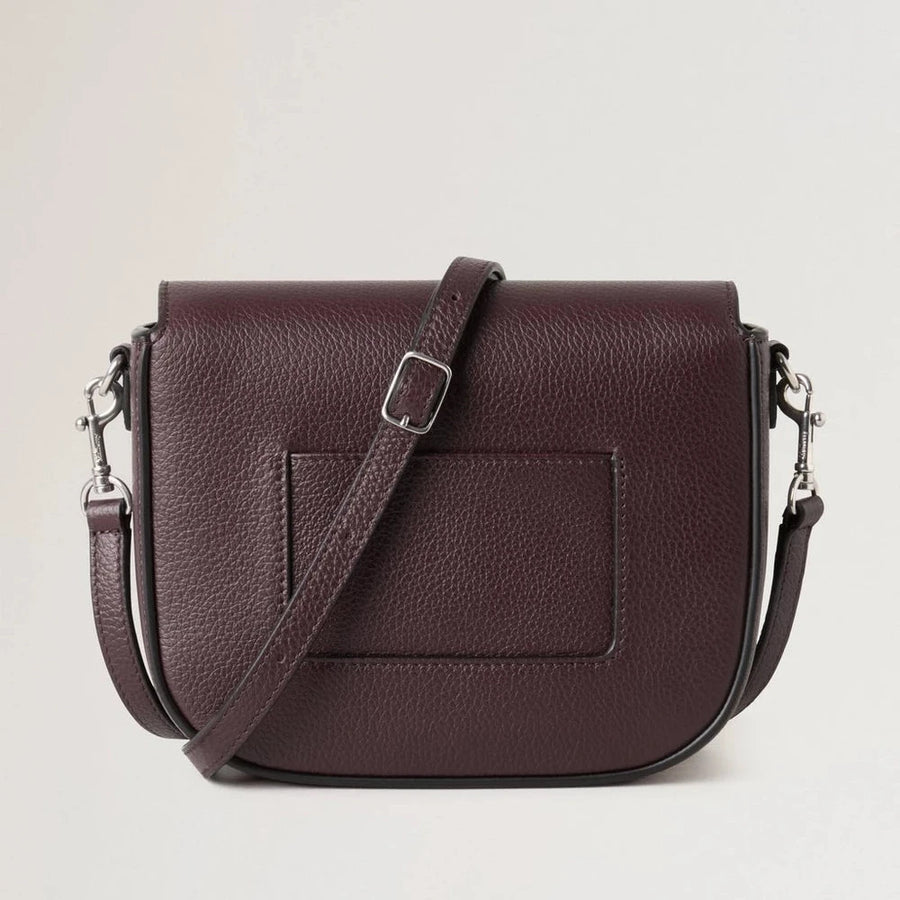 Mulberry Kleine Darley Satchel Kleine klassische Narbung Schwarzkirsche