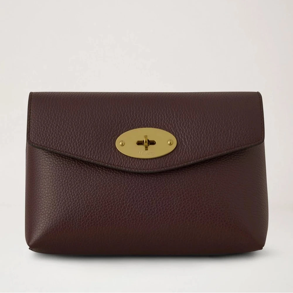 Mulberry Darley Kosmetiktasche Oxblood Small Classic Grain – RL5077/205K195