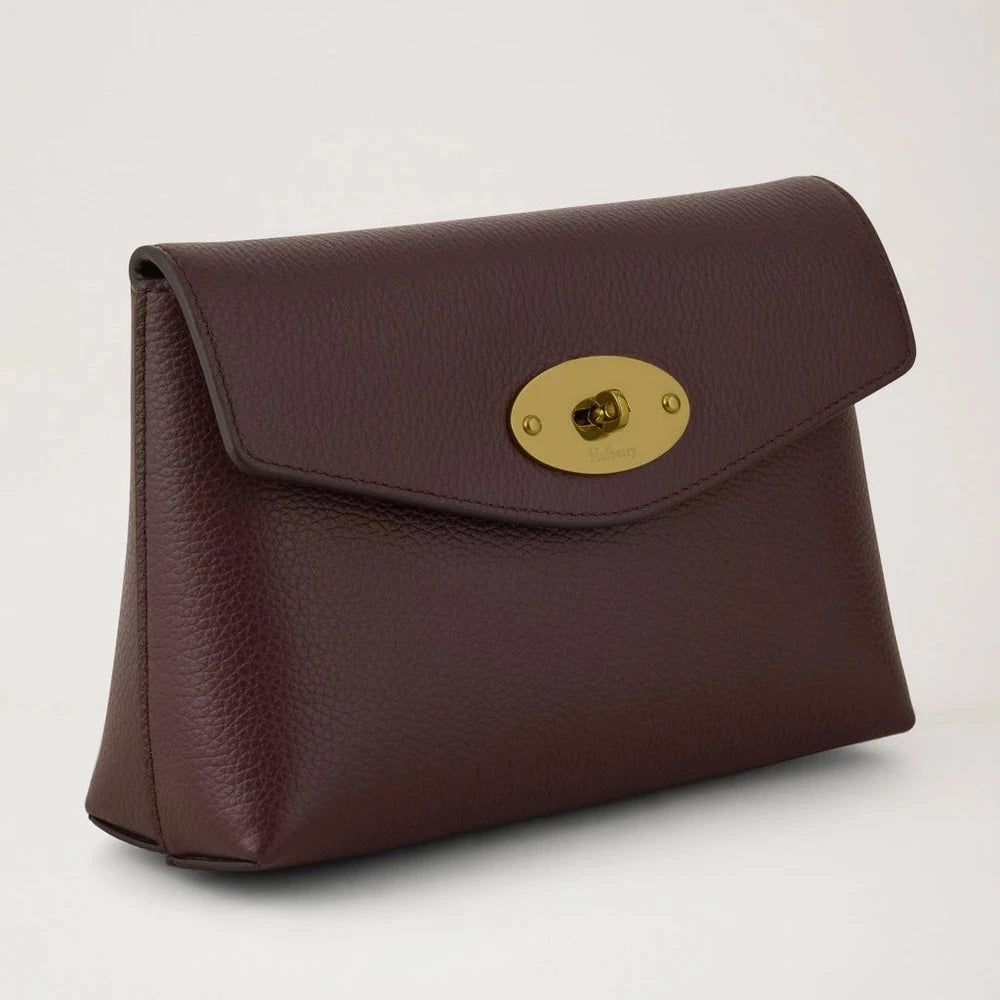 Mulberry Darley Kosmetiktasche Oxblood Small Classic Grain – Produktbild 2