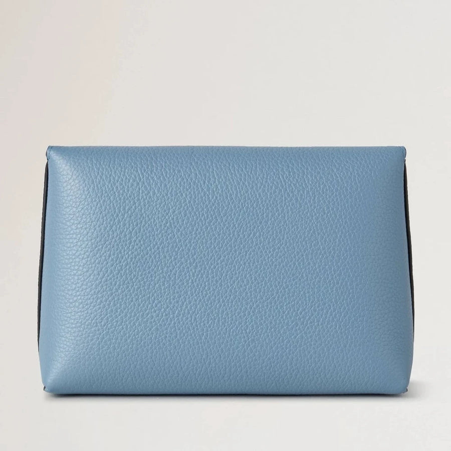 Mulberry Darley Kosmetiktasche, klein, klassische Narbung, Brighton Blau