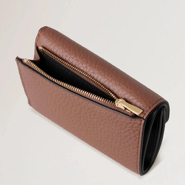 Mulberry Faltbrieftasche mit mehreren Kartenfächern in heller Eiche