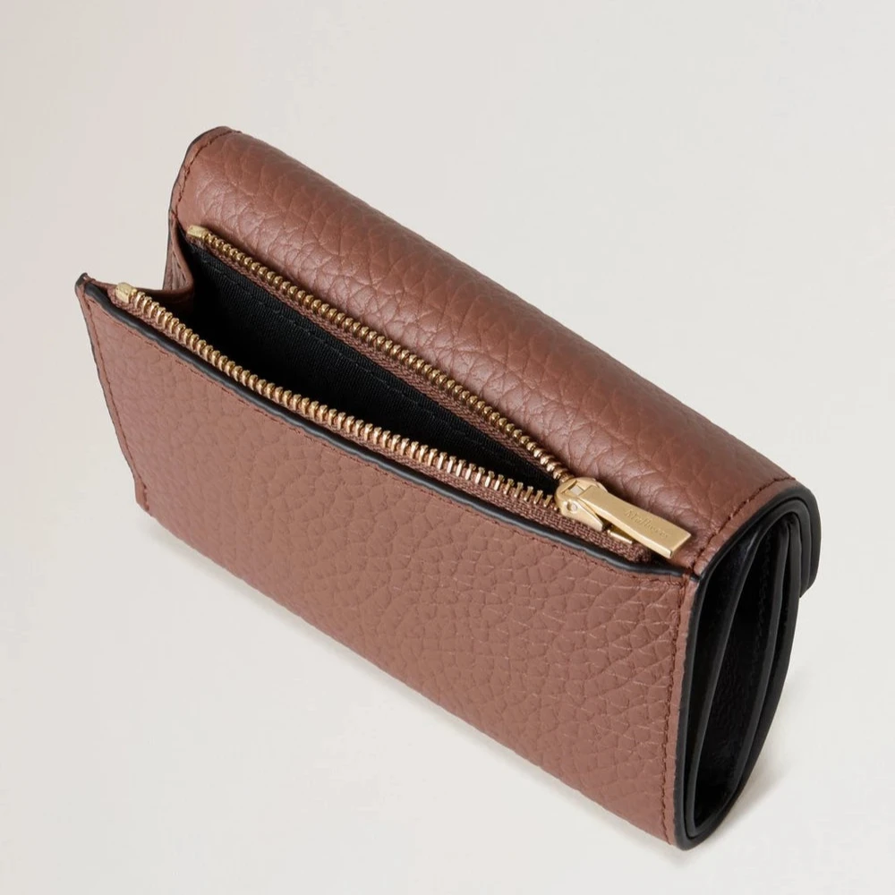 Mulberry Faltbrieftasche mit mehreren Kartenfächern in heller Eiche