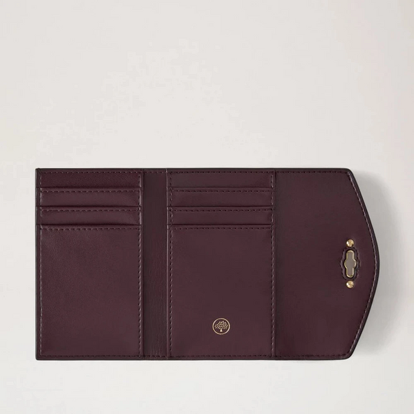 Mulberry Darley Faltbrieftasche für mehrere Karten Kaschmir Taupe Kleine klassische Narbung