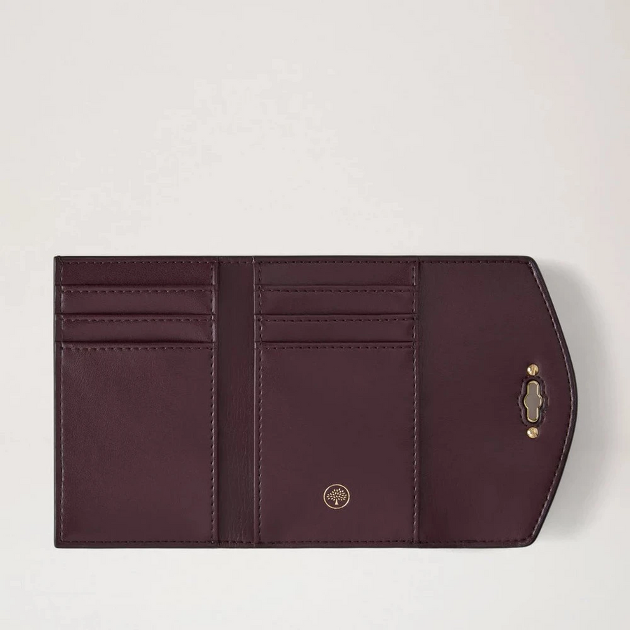 Mulberry Darley Faltbrieftasche für mehrere Karten Kaschmir Taupe Kleine klassische Narbung