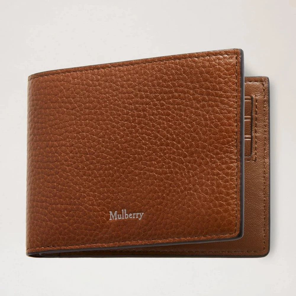 Mulberry 8-Karten-Wallet Oak Two-Tone Small Classic Grain 
