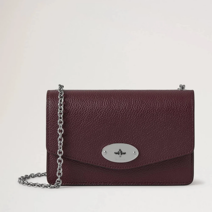 Mulberry Small Darley Small Classic Grain Schwarzkirsche