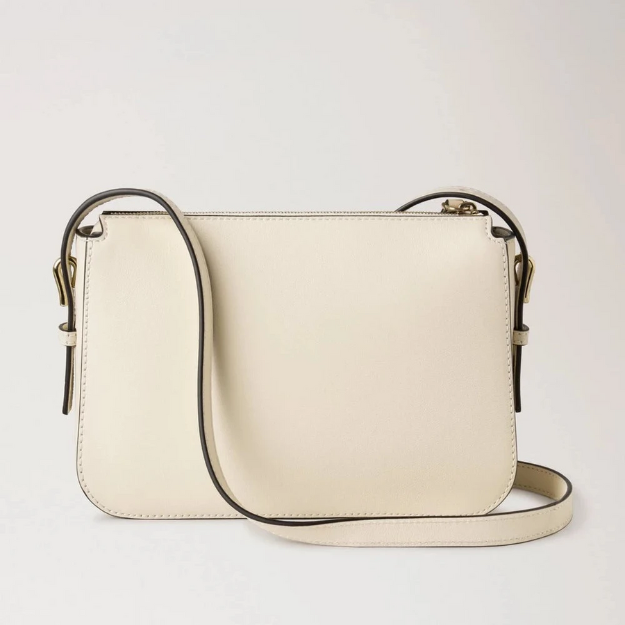 Mulberry Clovelly Pouch Micro Classic Grain Eggshell