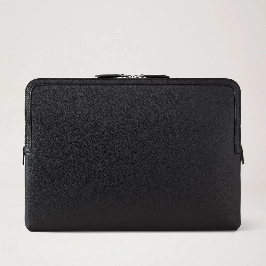 Mulberry Laptop -Hülle schwarzes kleines klassisches Getreide