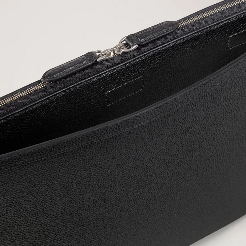 Mulberry Laptop -Hülle schwarzes kleines klassisches Getreide