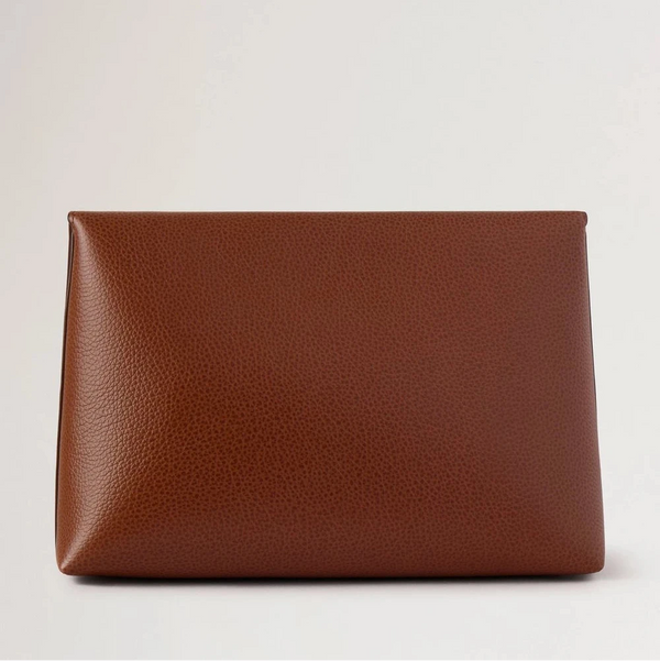 Mulberry Großes Darley Kosmetiktäschchen aus Eichenholz mit feiner klassischer Narbung