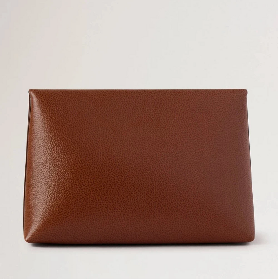 Mulberry Großes Darley Kosmetiktäschchen aus Eichenholz mit feiner klassischer Narbung