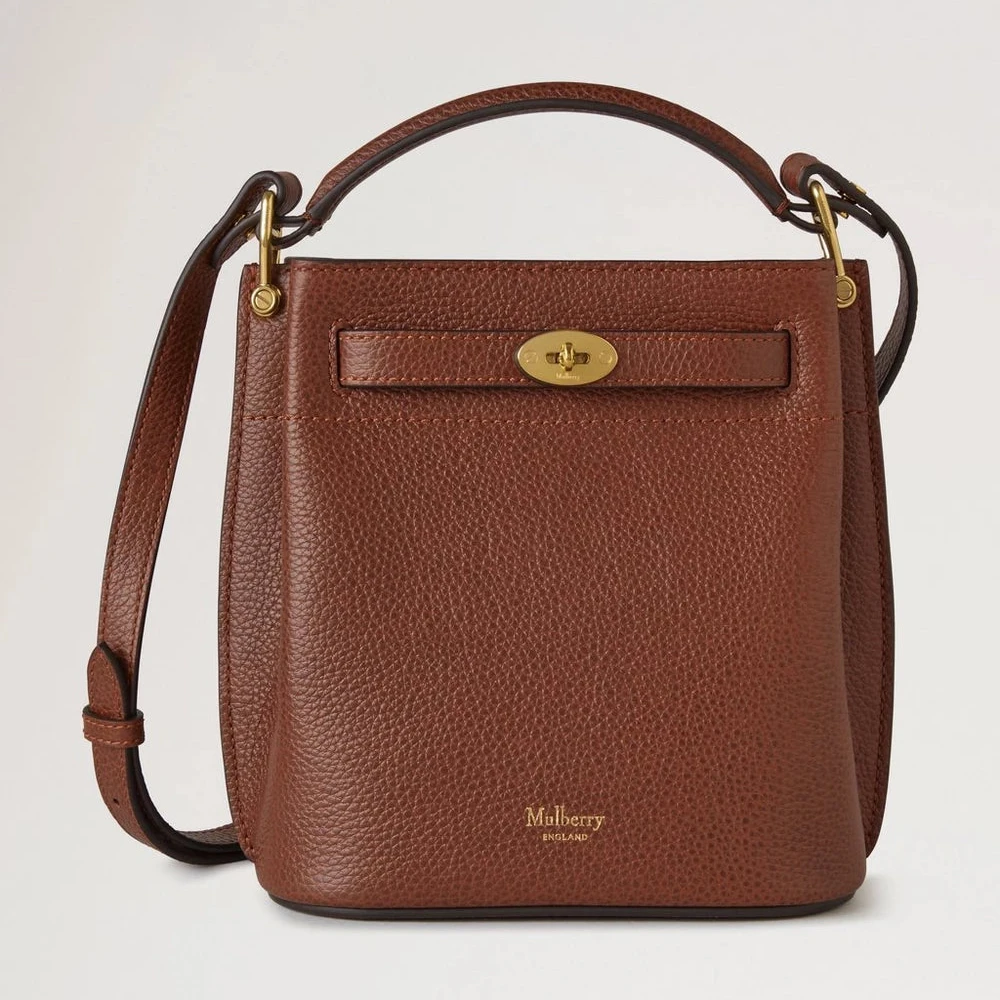 Mulberry Mini Islington Bucket Eiche zweifarbig mit kleiner klassischer Maserung