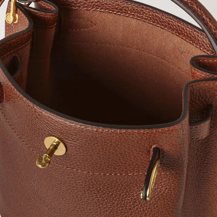 Mulberry Mini Islington Bucket Eiche zweifarbig mit kleiner klassischer Maserung