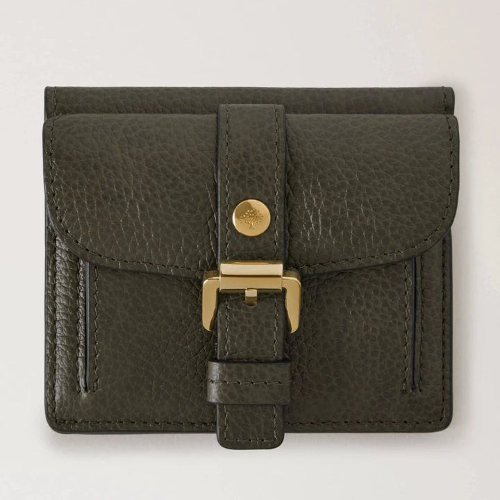 Mulberry Roxanne Wallet Small Classic Grain Juniper Grün 