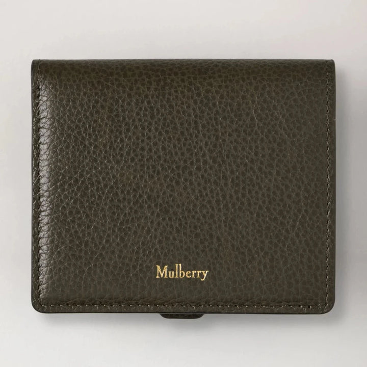 Mulberry Roxanne Wallet Small Classic Grain Juniper Grün 