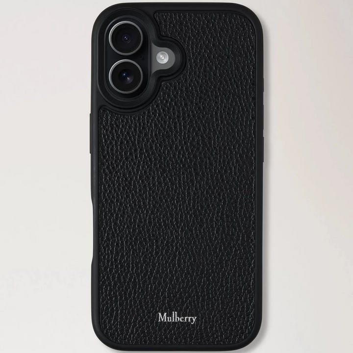 Mulberry Iphone 17 Hülle Small Classic Grain Schwarz