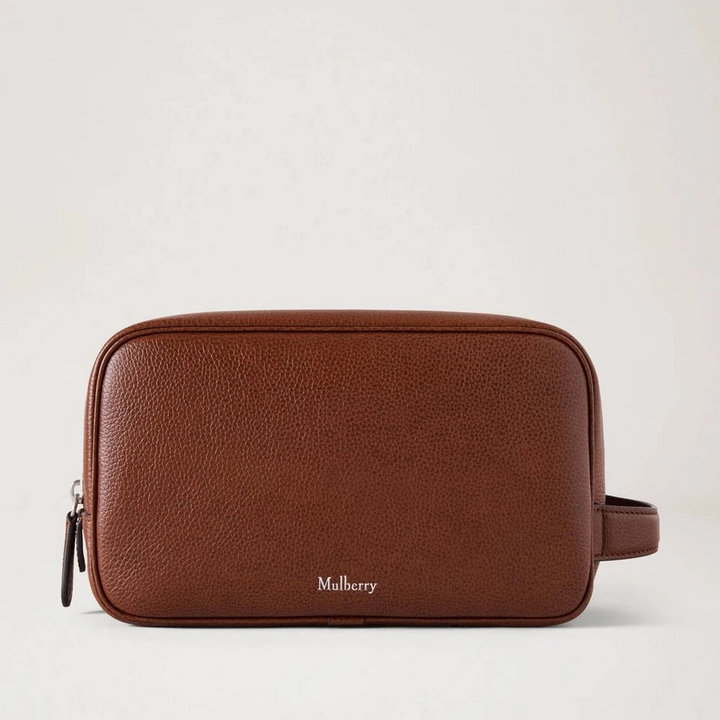 Mulberry Heritage Wash Case aus zweifarbiger Eiche