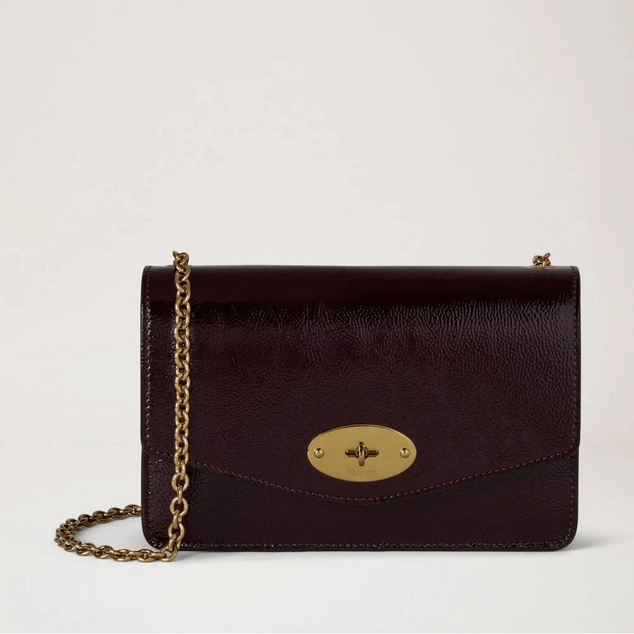 Mulberry Klein Darley Patent für tiefe Auberginen