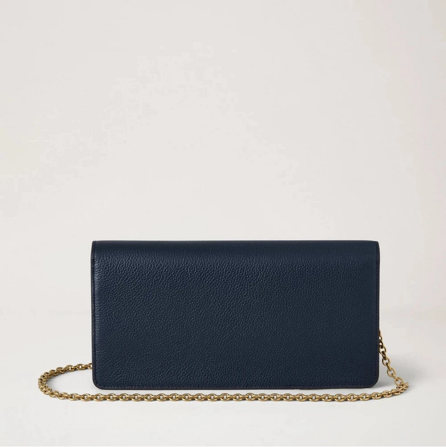 Mulberry Darley Kleine Clutch mit klassischer Körnung, Nachthimmel