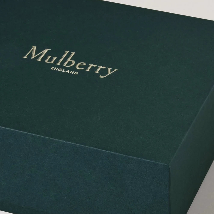 Mulberry Darley Clutch Small Classic Grain Schwarz