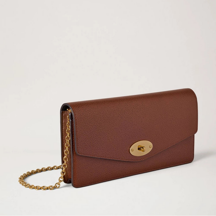 Mulberry Darley Kleine Clutch mit klassischer Maserung aus Eiche