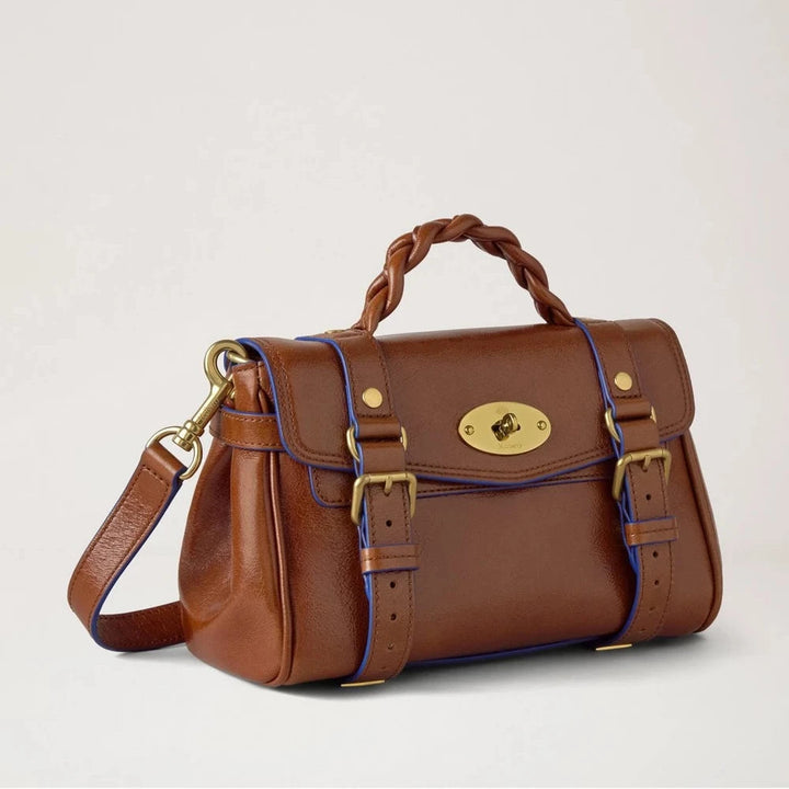 Mulberry Mini Alexa Oak-Pigment Blue Valentinstag