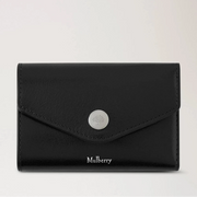 Mulberry Folded Multi-Card Wallet Black High Shine Leather