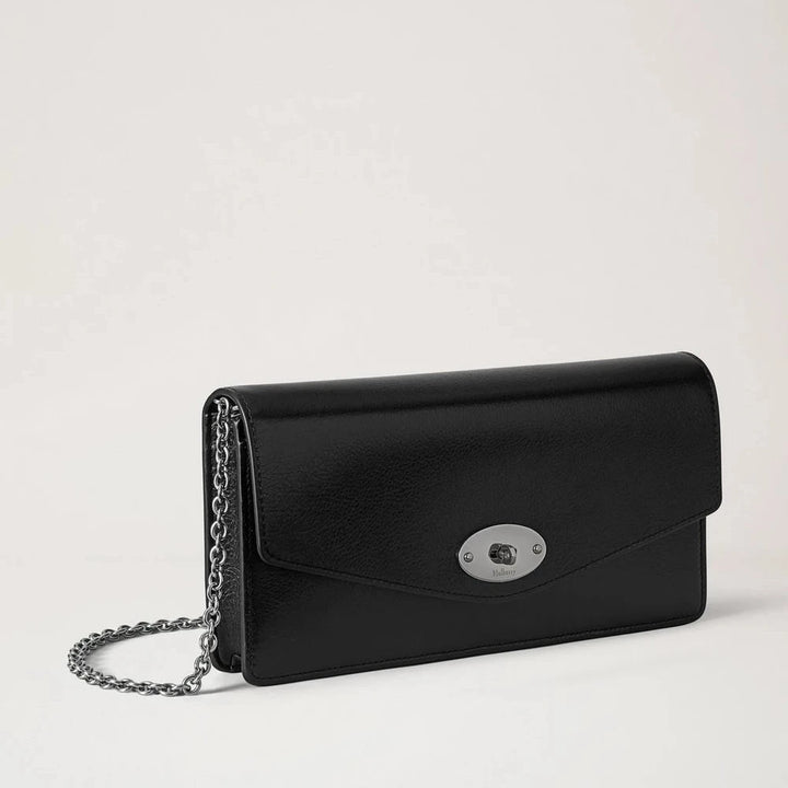 Mulberry Darley Clutch Black High Shine Leather