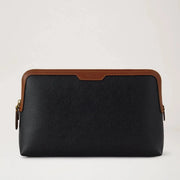 Mulberry Mittelgroße Kosmetiktasche Scotchgrain Black-Cognac 