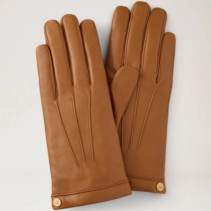 Mulberry Weiche Nappalederhandschuhe Oak – VG4108/192G110-001