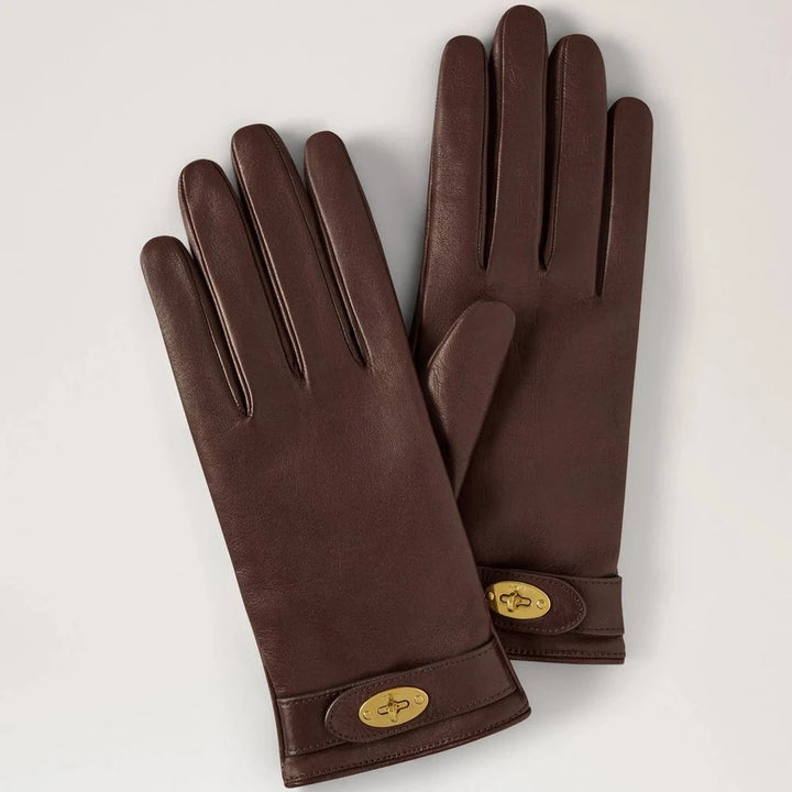 Mulberry Darley Handschuhe Nappa-Leder Ebony 