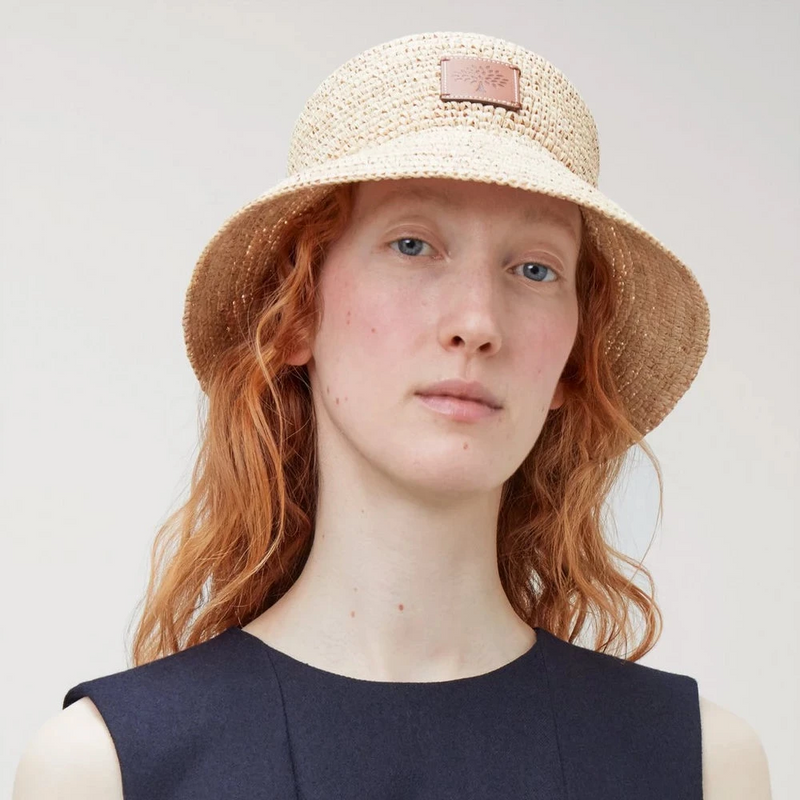 Mulberry Sommer Raffia Bucket Hat / Sommerhut