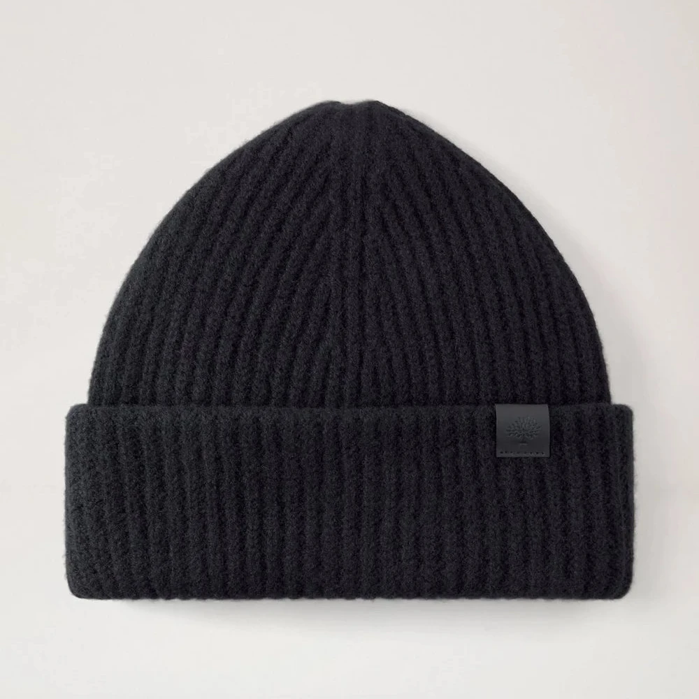 Mulberry Tree Grobstrickmütze aus Wolle in Schwarz