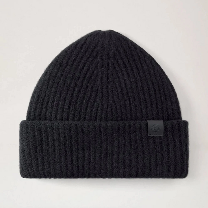 Mulberry Tree Grobstrickmütze aus Wolle in Schwarz