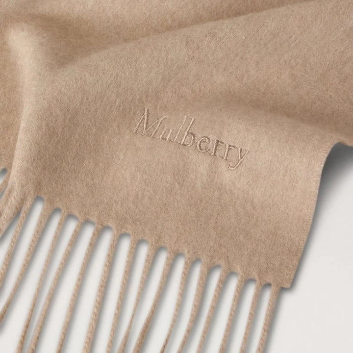 Mulberry Schal aus reiner Merinowolle Oat 