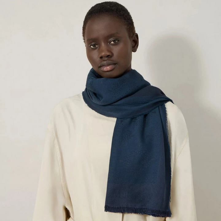 Mulberry Tree Square Night Sky Baumwoll-Seidenmischung