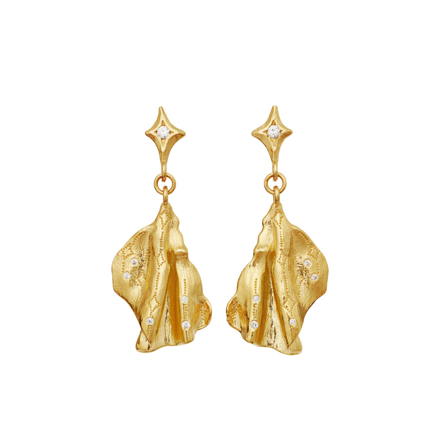 Moonstein Gerda goldplattierte Ohrringe