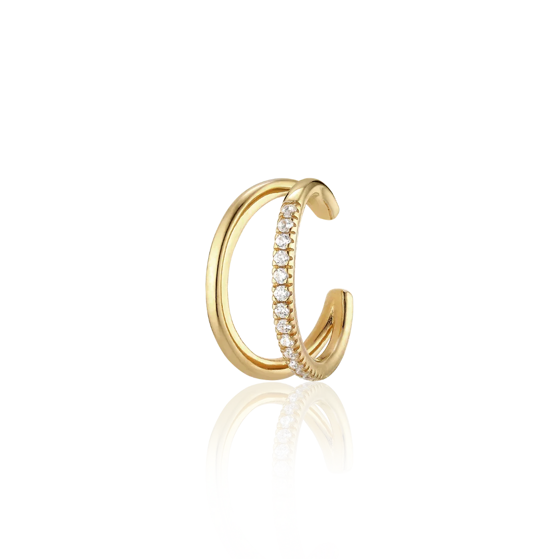 Alura Copenhagen Grace Ear Cuff – Vergoldeter Ear Cuff mit Zirkonia 