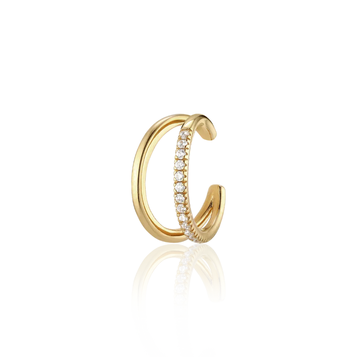 Alura Copenhagen Grace Ear Cuff – Vergoldeter Ear Cuff mit Zirkonia 