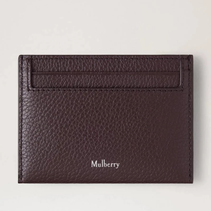 Mulberry Heritage Kreditkartenetui, klein, klassisches Narbenleder, Ebenholz