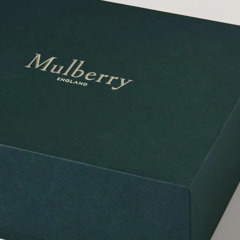 Mulberry Heritage Kreditkartenetui, klein, klassisches Narbenleder, Ebenholz