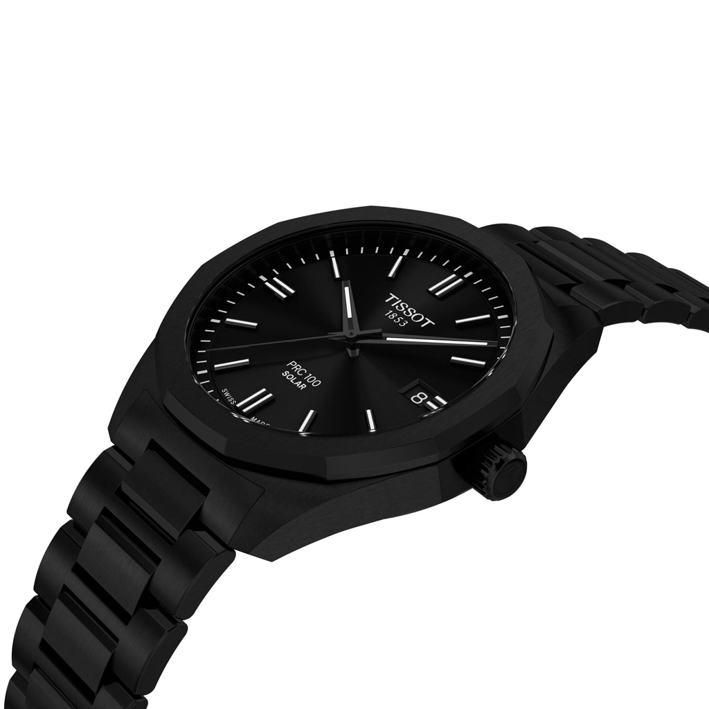 TISSOT PRC 100 SOLAR QUARTZ 39MM SCHWARZ