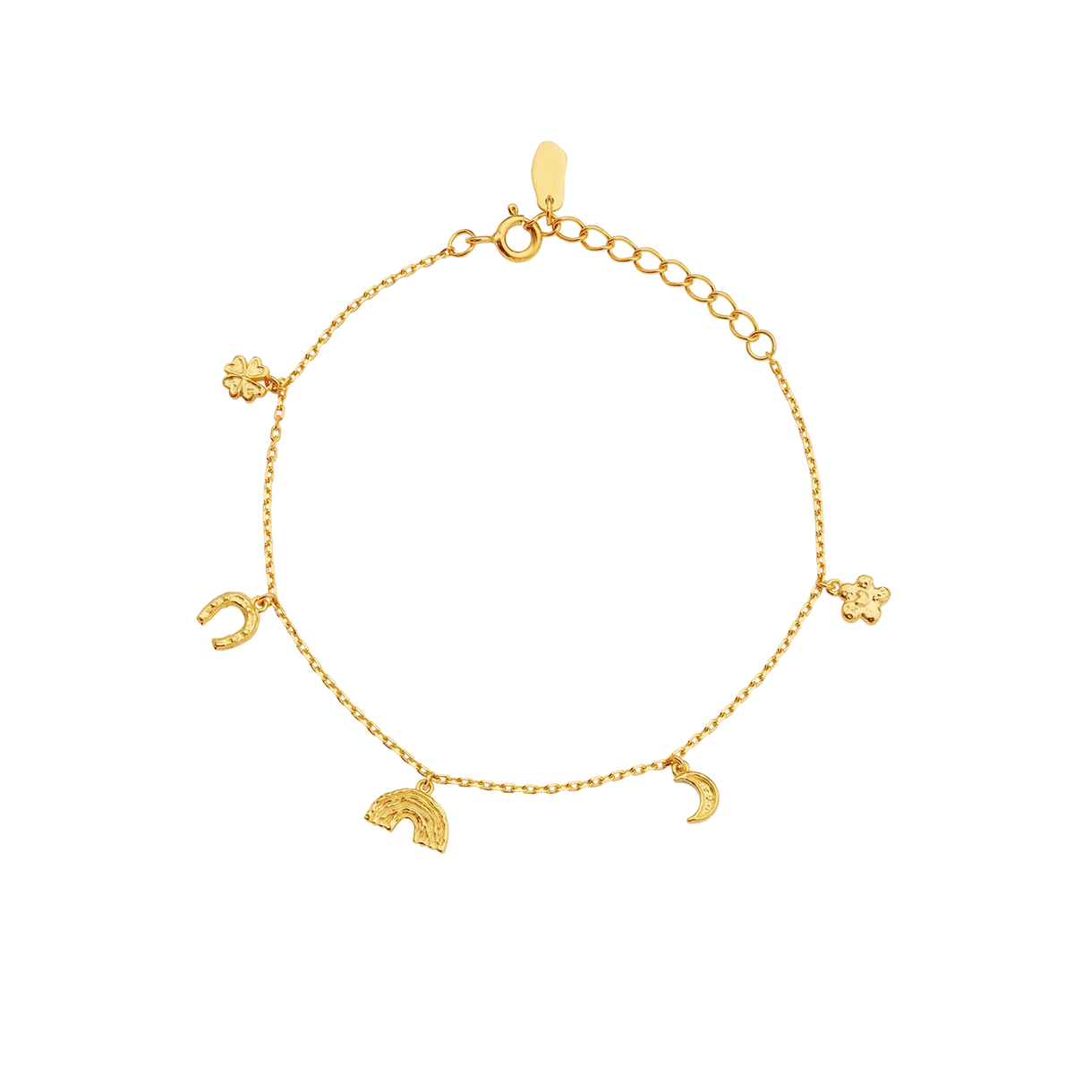 Maanesten Lucky Charm Vergoldetes Armband 