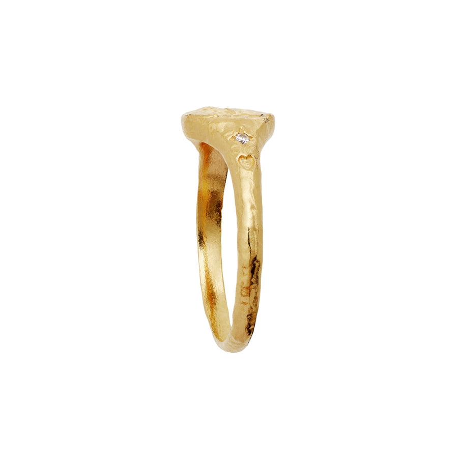 Moonesten Magdalena vergoldeter Ring