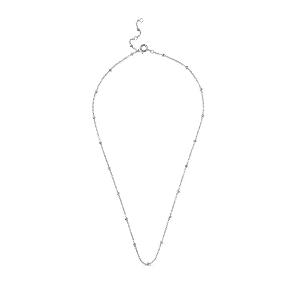 Enamel Perlenkettenkette in Silber