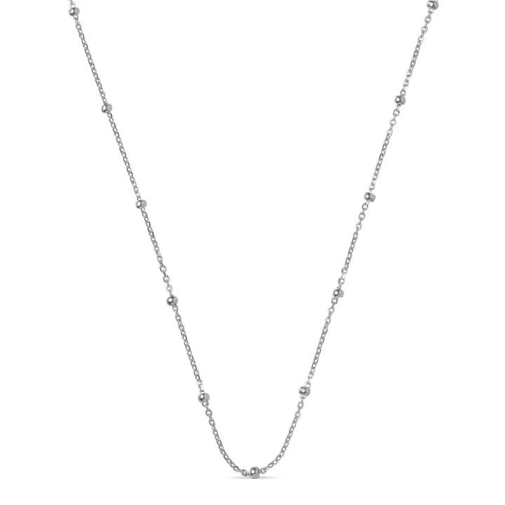 Enamel Perlenkettenkette in Silber